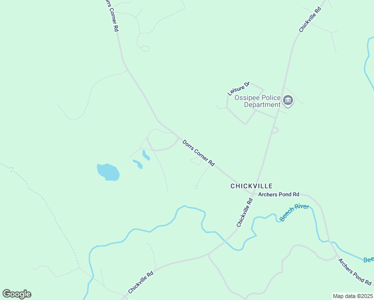 map of restaurants, bars, coffee shops, grocery stores, and more near 192 Dorrs Corner Road in Ossipee