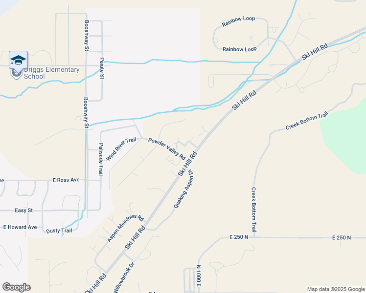 map of restaurants, bars, coffee shops, grocery stores, and more near 910 Powder Valley Lane in Driggs