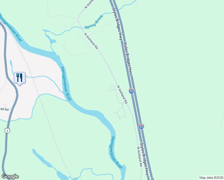 map of restaurants, bars, coffee shops, grocery stores, and more near 21 Pine Arden Drive in Ashland