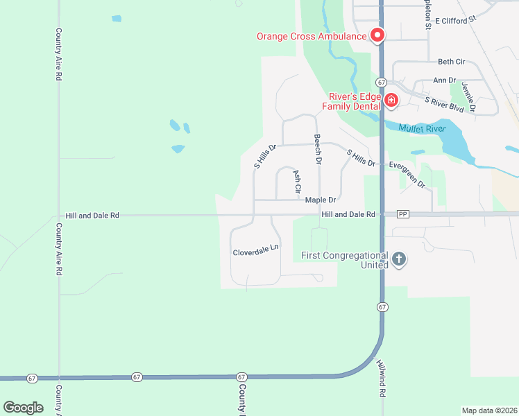 map of restaurants, bars, coffee shops, grocery stores, and more near 1017 South Hills Drive in Plymouth