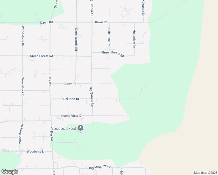 map of restaurants, bars, coffee shops, grocery stores, and more near 16174 Del Pino Drive in La Pine