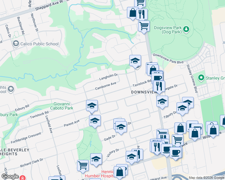 map of restaurants, bars, coffee shops, grocery stores, and more near 76 Tavistock Road in Toronto