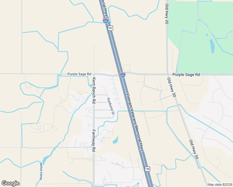 map of restaurants, bars, coffee shops, grocery stores, and more near 15881 Purple Sage Road in Caldwell