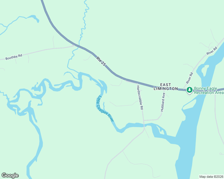 map of restaurants, bars, coffee shops, grocery stores, and more near 62 Ossipee Trail in Limington