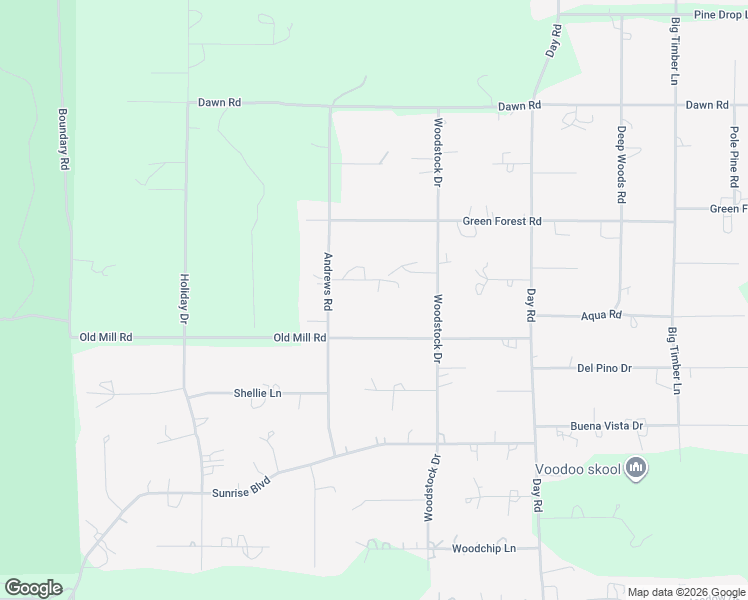 map of restaurants, bars, coffee shops, grocery stores, and more near 15869 Burlwood Lane in La Pine