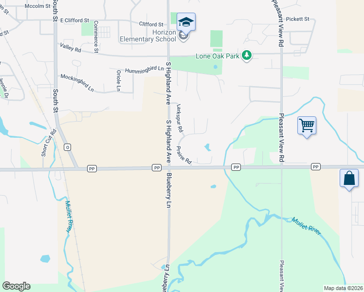 map of restaurants, bars, coffee shops, grocery stores, and more near 1123 Prairie Road in Plymouth
