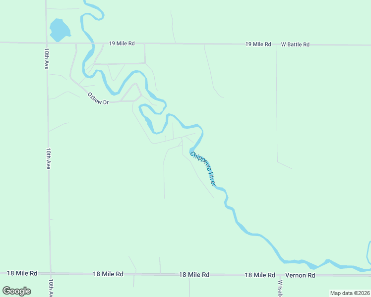 map of restaurants, bars, coffee shops, grocery stores, and more near 18468 Oxbow Drive in Barryton