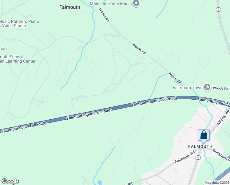 map of restaurants, bars, coffee shops, grocery stores, and more near 7 Cottonwood Lane in Falmouth