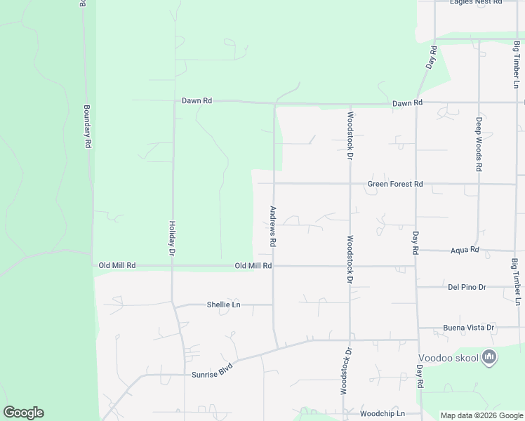 map of restaurants, bars, coffee shops, grocery stores, and more near 53281 Andrews Road in La Pine