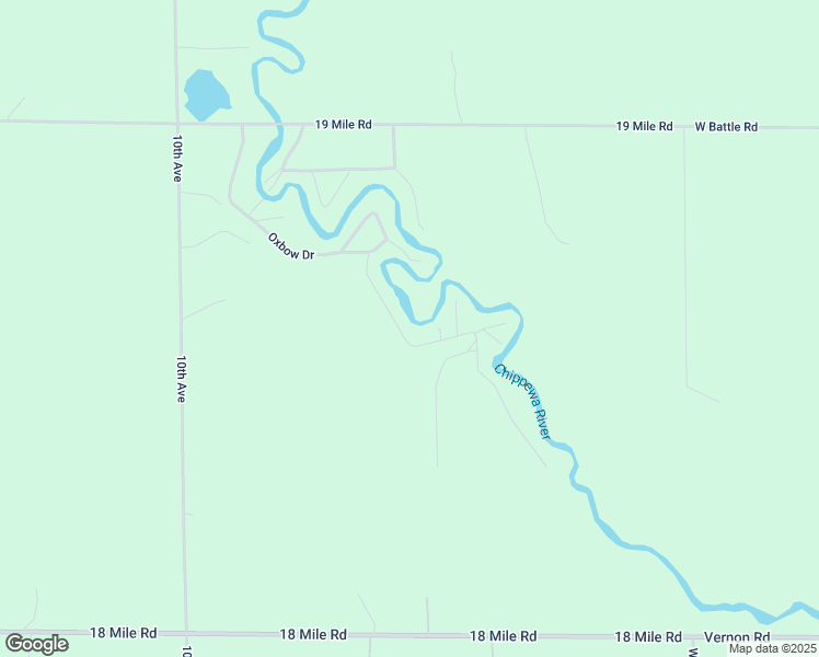 map of restaurants, bars, coffee shops, grocery stores, and more near 18572 Oxbow Drive in Barryton