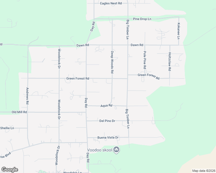 map of restaurants, bars, coffee shops, grocery stores, and more near 53275 Deep Woods Road in La Pine