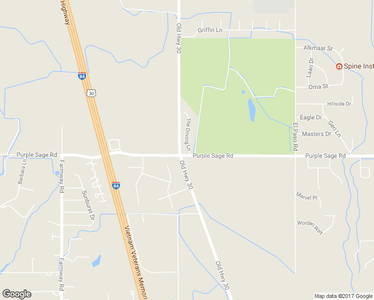map of restaurants, bars, coffee shops, grocery stores, and more near 25027 The Driving Lane in Caldwell