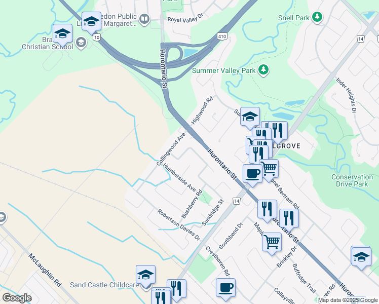 28 Lakefield Road, Brampton ON Walk Score