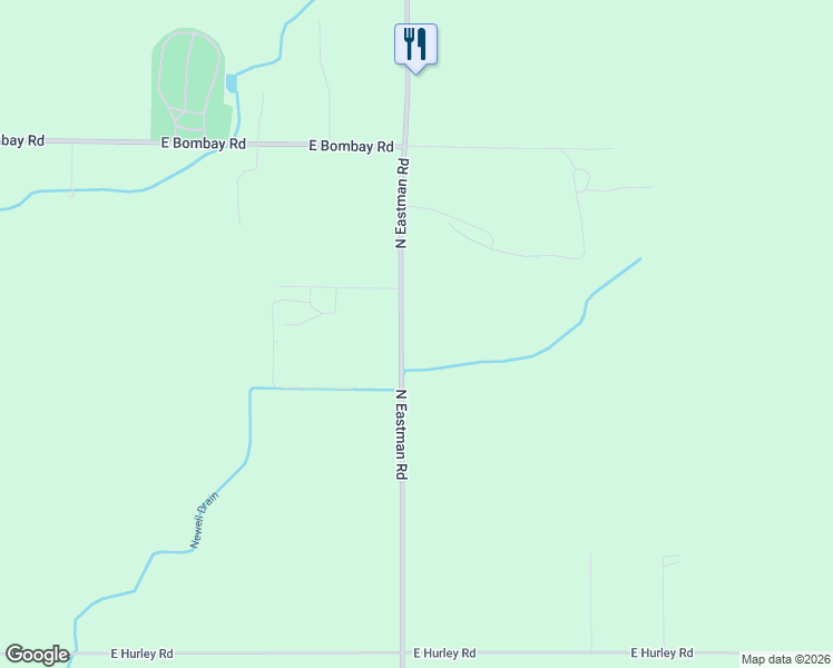 map of restaurants, bars, coffee shops, grocery stores, and more near 4318 North Eastman Road in Midland