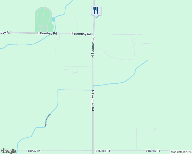 map of restaurants, bars, coffee shops, grocery stores, and more near 4318 North Eastman Road in Midland
