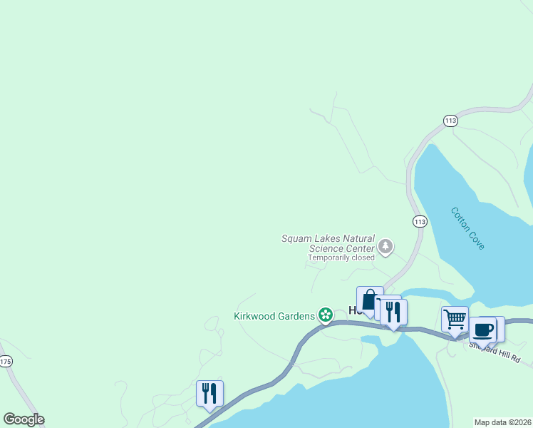 map of restaurants, bars, coffee shops, grocery stores, and more near 22 Science Center Road in Holderness
