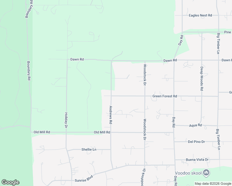 map of restaurants, bars, coffee shops, grocery stores, and more near 15830 Green Forest Road in La Pine