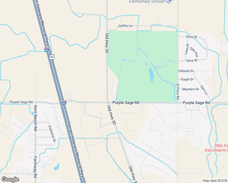 map of restaurants, bars, coffee shops, grocery stores, and more near 25110 The Driving Lane in Caldwell