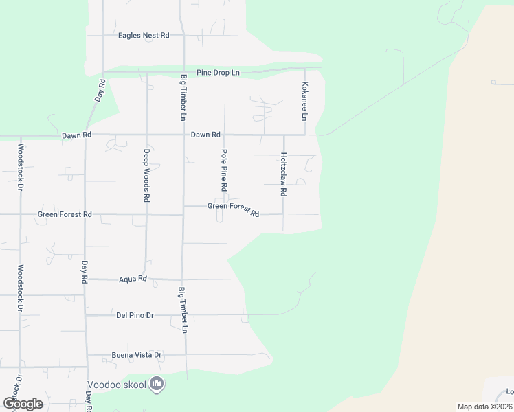 map of restaurants, bars, coffee shops, grocery stores, and more near 16202 Green Forest Road in La Pine
