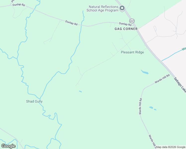 map of restaurants, bars, coffee shops, grocery stores, and more near 54 Winslow Road in Gorham