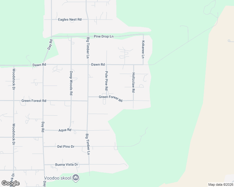 map of restaurants, bars, coffee shops, grocery stores, and more near 16202 Green Forest Road in La Pine
