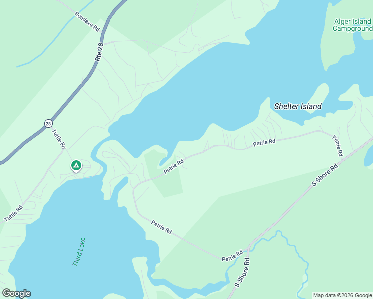 map of restaurants, bars, coffee shops, grocery stores, and more near 345 Petrie Road in Old Forge