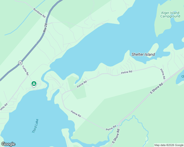 map of restaurants, bars, coffee shops, grocery stores, and more near 345 Petrie Road in Old Forge