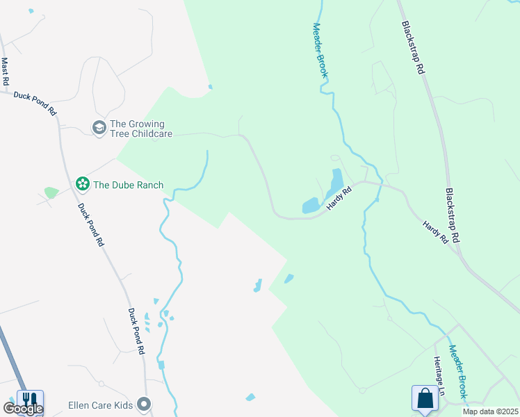 map of restaurants, bars, coffee shops, grocery stores, and more near 100 Hardy Road in Falmouth