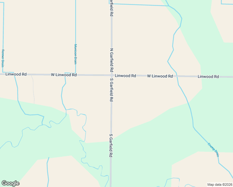 map of restaurants, bars, coffee shops, grocery stores, and more near 1-491 S Garfield Rd in Bay