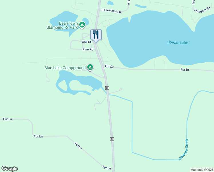 map of restaurants, bars, coffee shops, grocery stores, and more near 3514 County Road G in Wisconsin Dells
