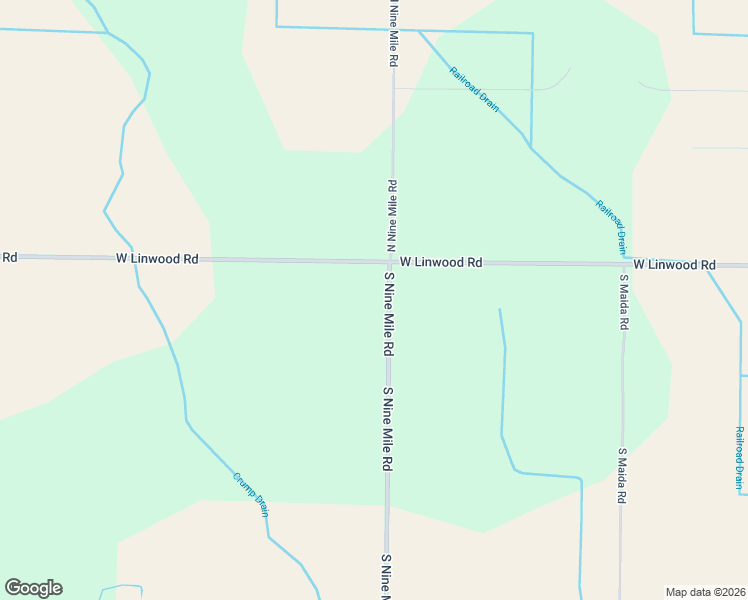 map of restaurants, bars, coffee shops, grocery stores, and more near 60 South Nine Mile Road in Linwood