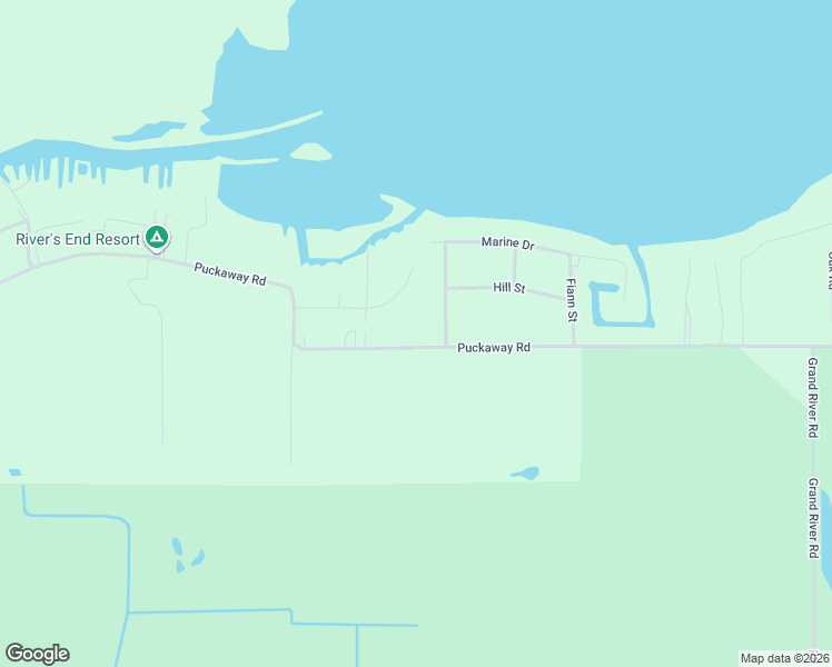 map of restaurants, bars, coffee shops, grocery stores, and more near W6802 Puckaway Road in Markesan