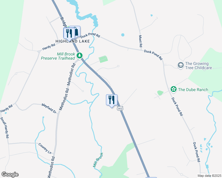 map of restaurants, bars, coffee shops, grocery stores, and more near 1132 Bridgton Rd in Westbrook