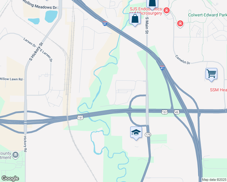 map of restaurants, bars, coffee shops, grocery stores, and more near U.S. 151 in Fond du Lac