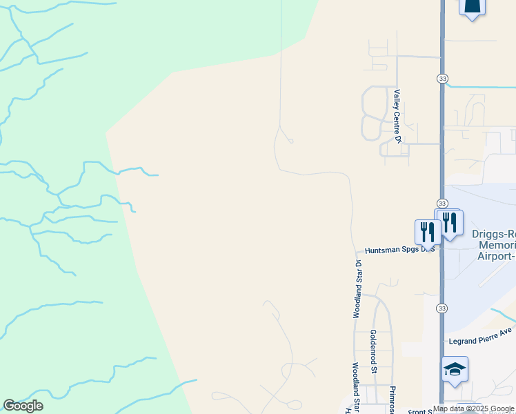 map of restaurants, bars, coffee shops, grocery stores, and more near 1534 Wood Lily Drive in Driggs