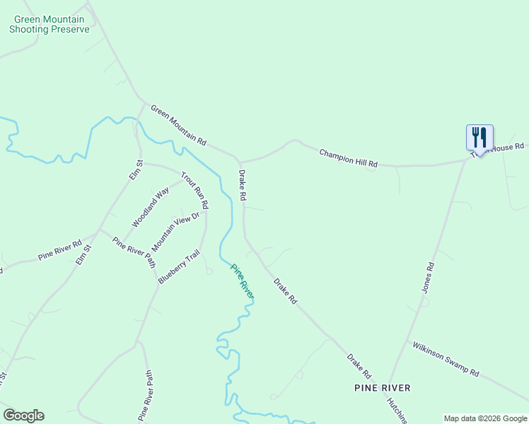 map of restaurants, bars, coffee shops, grocery stores, and more near 160 Drake Road in Effingham