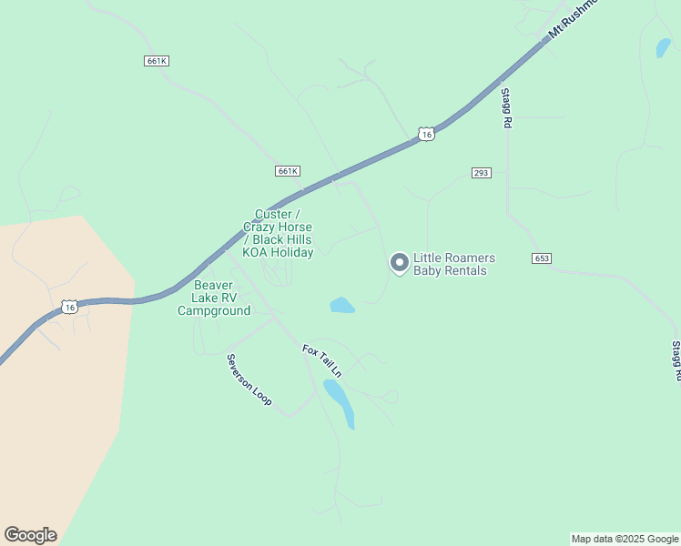map of restaurants, bars, coffee shops, grocery stores, and more near 12035 Chevy Lane in Custer