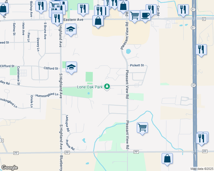 map of restaurants, bars, coffee shops, grocery stores, and more near 2248 Valley Road in Plymouth