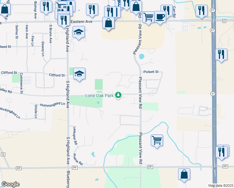 map of restaurants, bars, coffee shops, grocery stores, and more near 2248 Valley Road in Plymouth