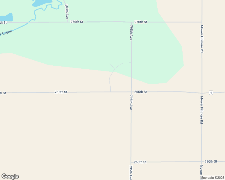 map of restaurants, bars, coffee shops, grocery stores, and more near 26527 795th Avenue in Spring Valley