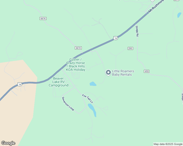 map of restaurants, bars, coffee shops, grocery stores, and more near 12035 Chevy Lane in Custer