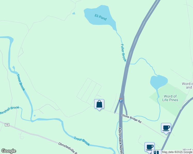 map of restaurants, bars, coffee shops, grocery stores, and more near 56 Agard Rd in Pottersville
