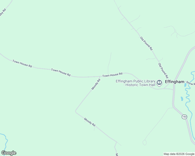 map of restaurants, bars, coffee shops, grocery stores, and more near 11 Moody Road in Effingham