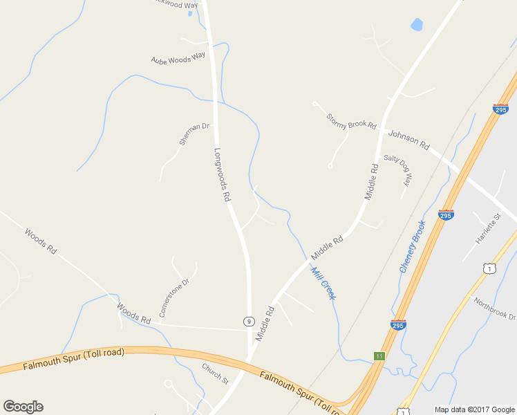 map of restaurants, bars, coffee shops, grocery stores, and more near 99 Mackenzie Lane in Falmouth