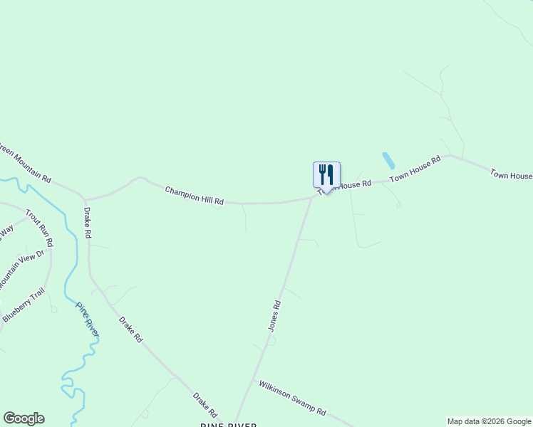map of restaurants, bars, coffee shops, grocery stores, and more near 118 Champion Hill Road in Effingham