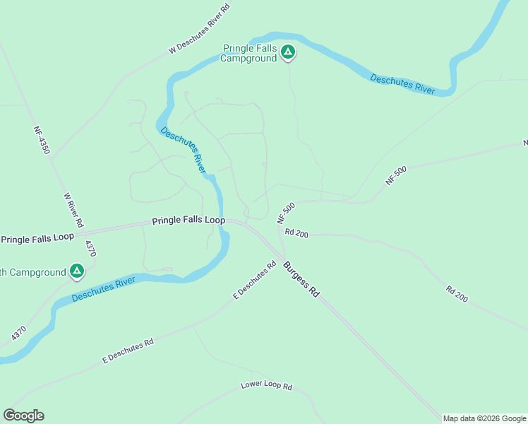 map of restaurants, bars, coffee shops, grocery stores, and more near 53451 Brookie Way in La Pine