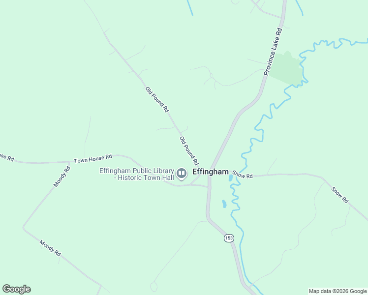 map of restaurants, bars, coffee shops, grocery stores, and more near 33 Old Pound Road in Effingham