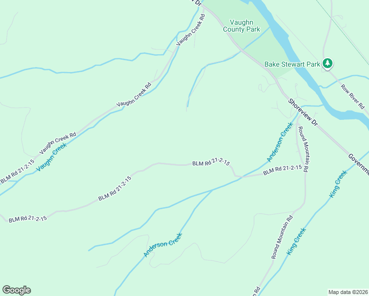 map of restaurants, bars, coffee shops, grocery stores, and more near BLM Road 21-2-15 in Dorena