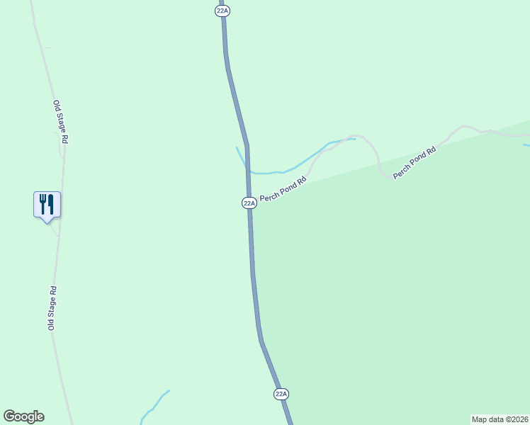 map of restaurants, bars, coffee shops, grocery stores, and more near 1097 Vermont 22A in Benson