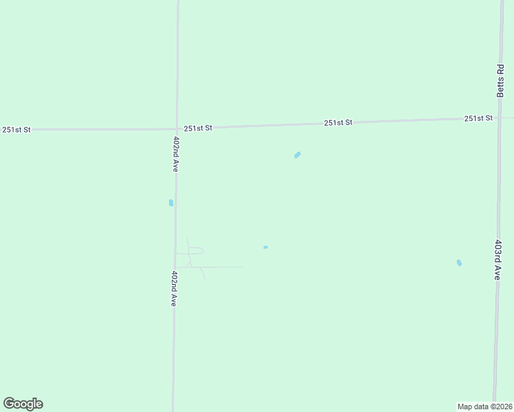 map of restaurants, bars, coffee shops, grocery stores, and more near 25140 402nd Avenue in Mitchell
